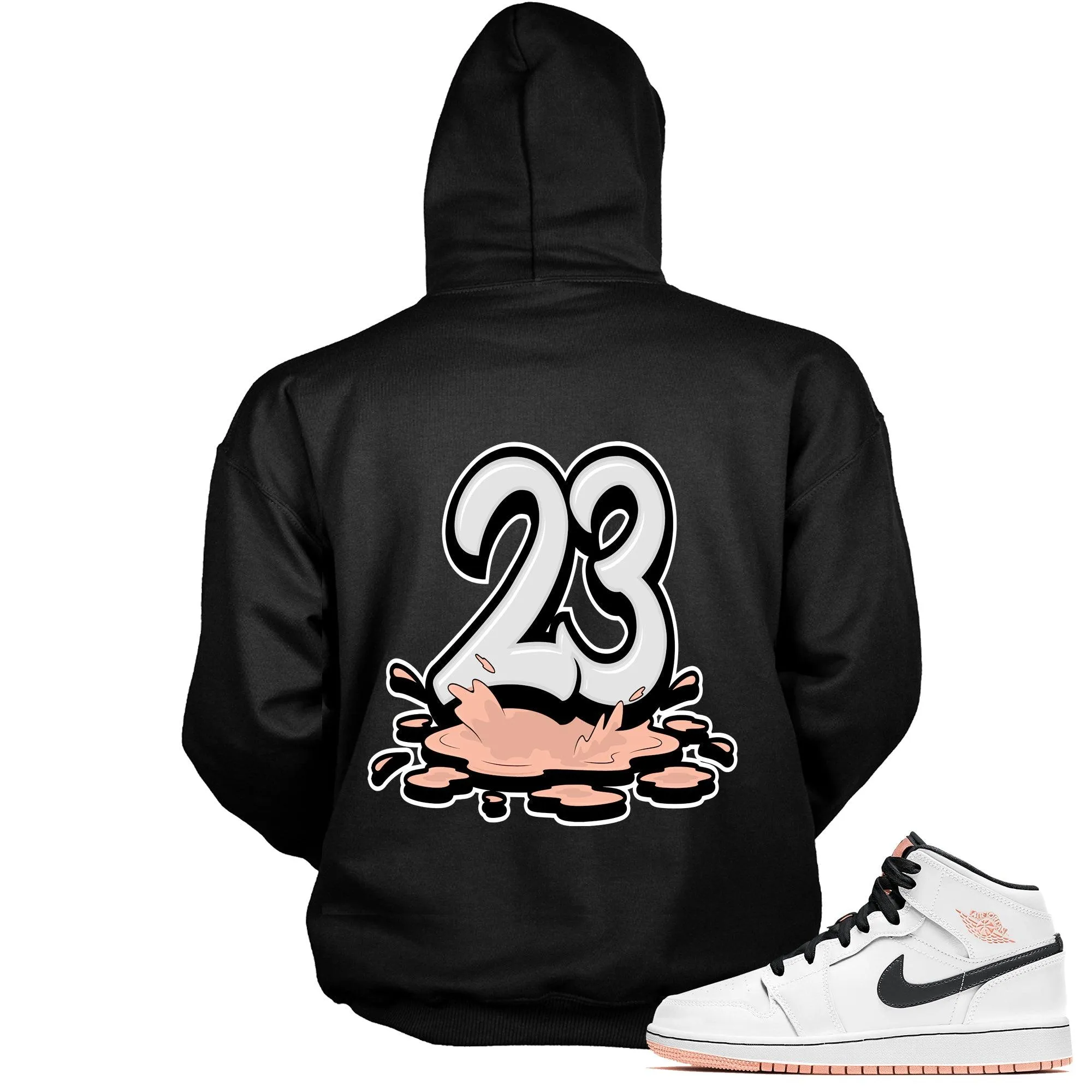 1 Mid Arctic Orange Hoodie 23 Melting