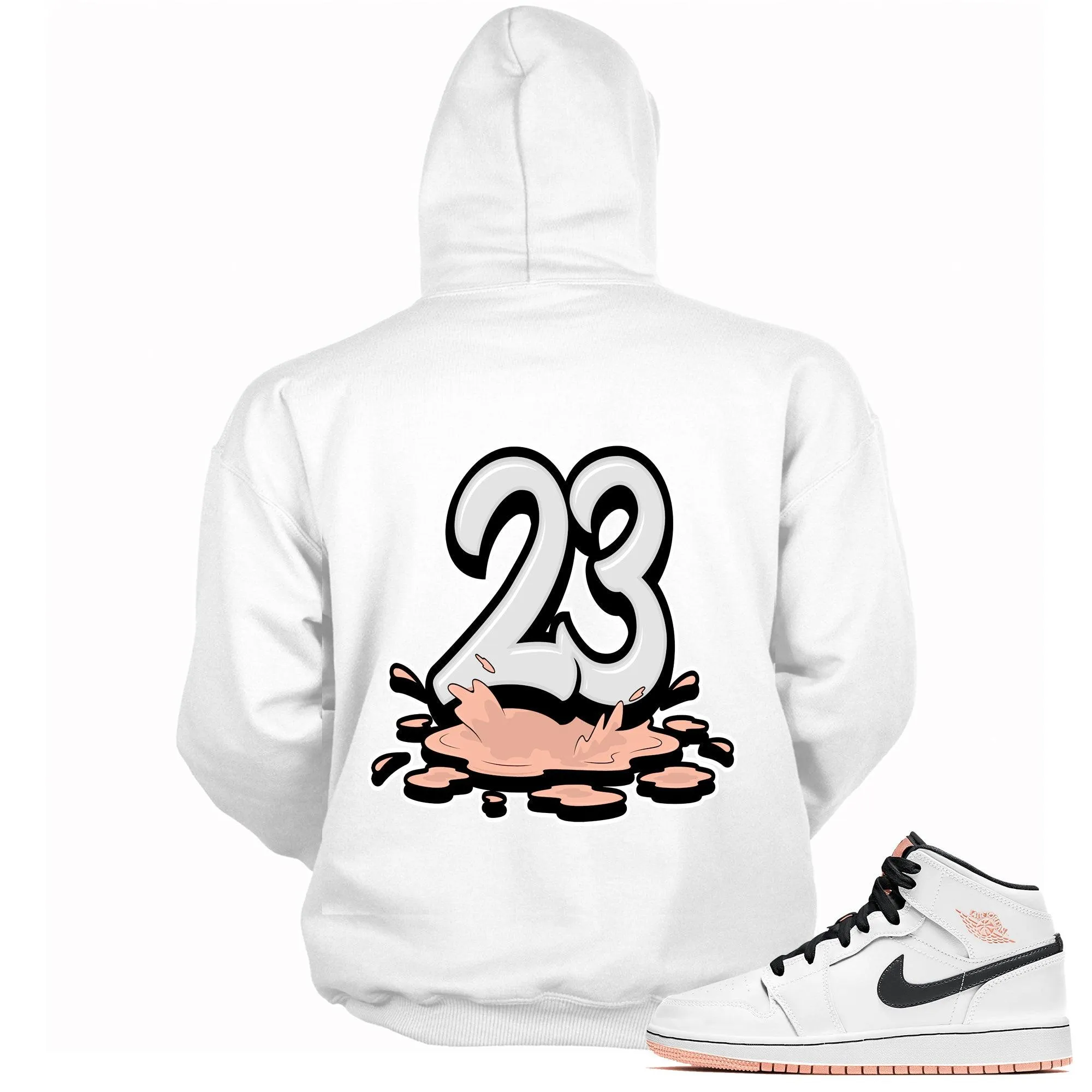 1 Mid Arctic Orange Hoodie 23 Melting