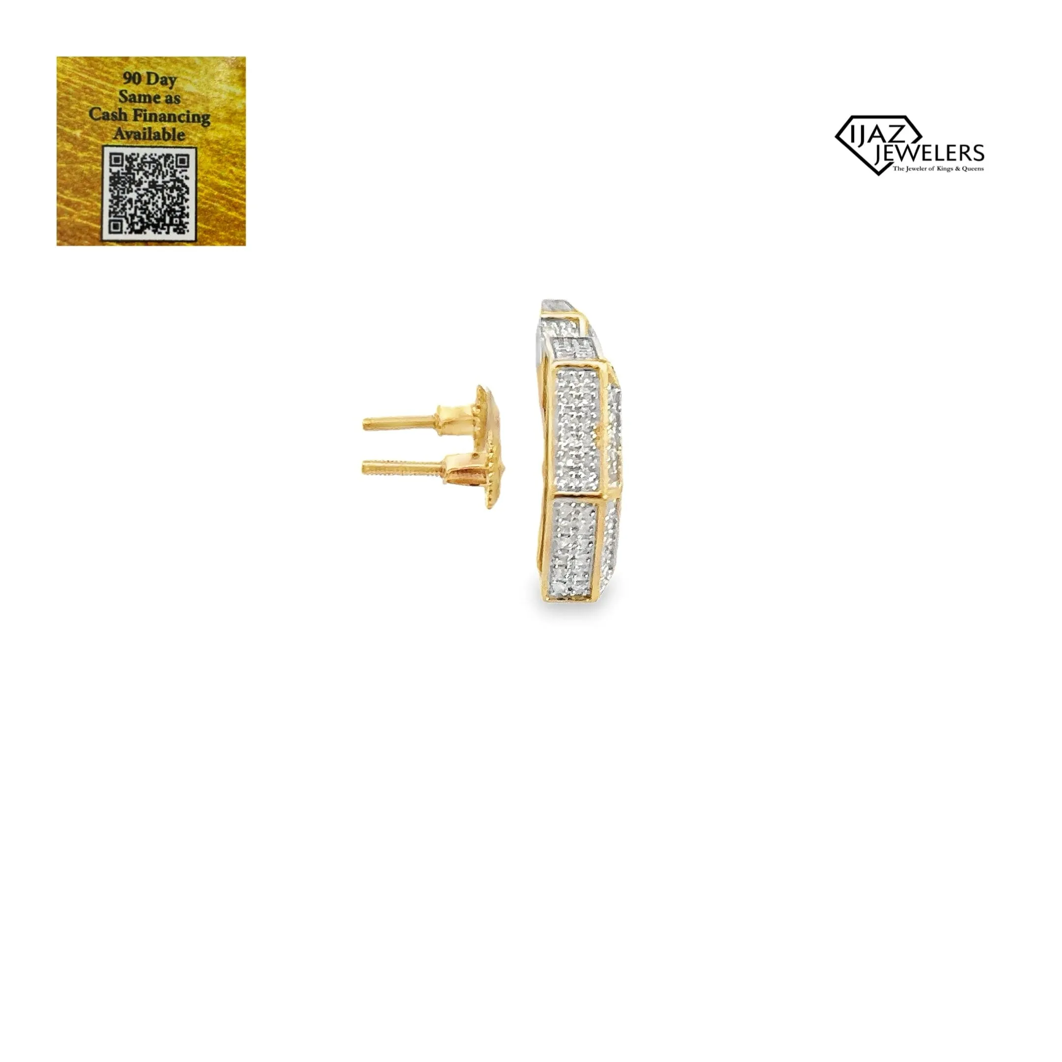 10K Gold 1.04 Diamond Earrings