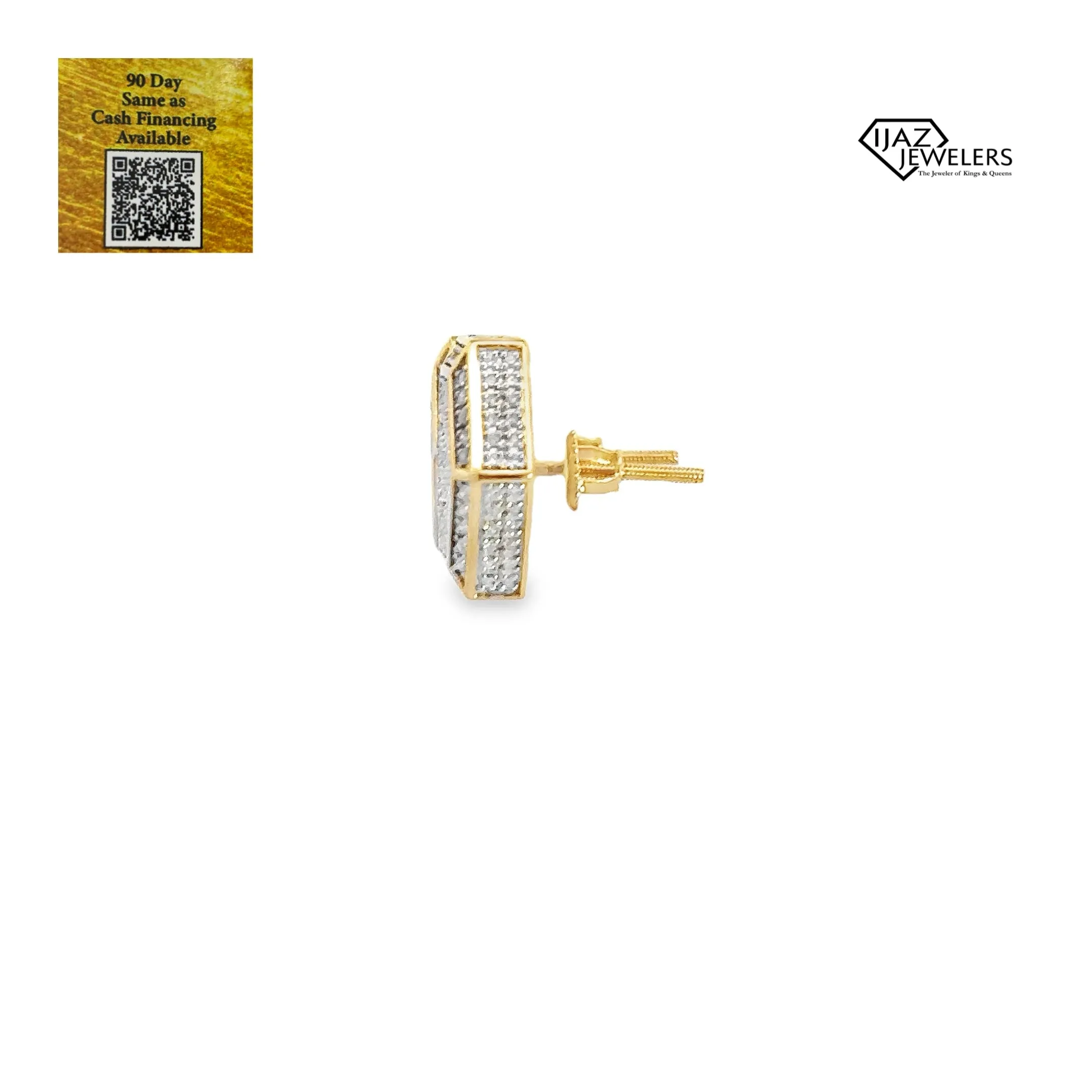 10K Gold 1.04 Diamond Earrings