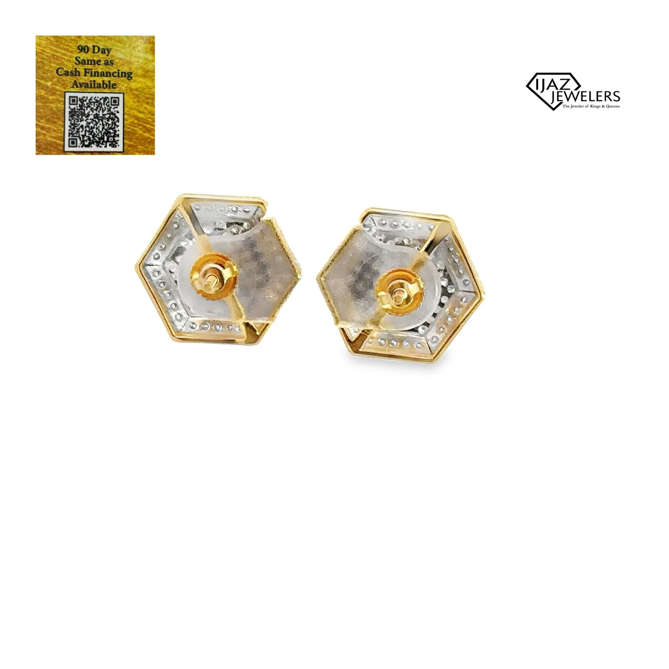 10K Gold 1.04 Diamond Earrings