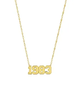 14K VARSITY YEAR NECKLACE