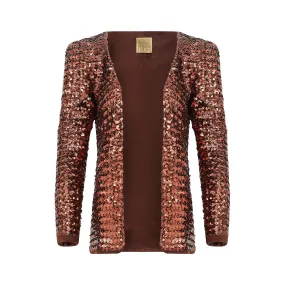 1970s Biba Copper Sequinned Jacket