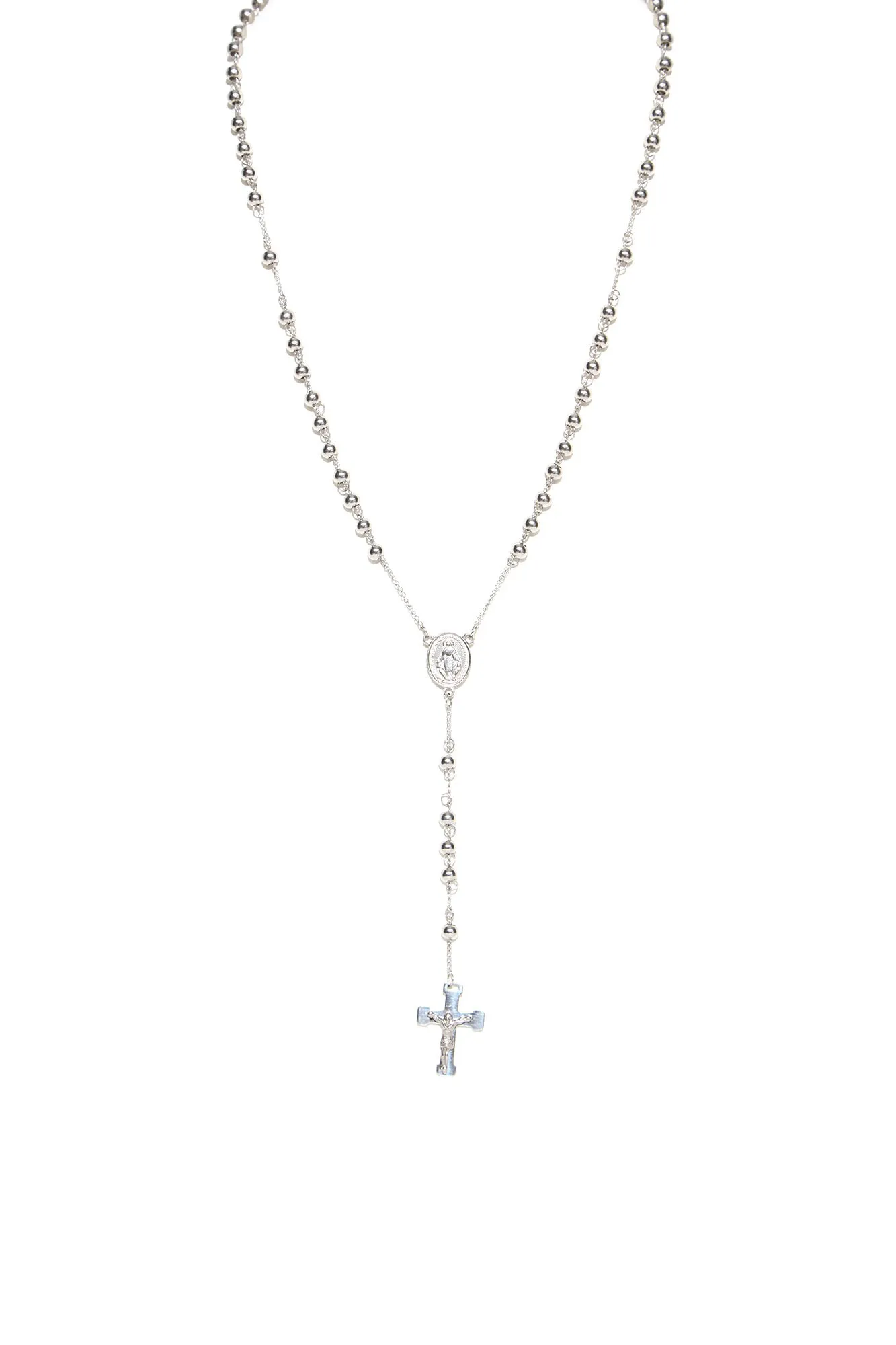 22'' Daily Rosary Chain - Silver