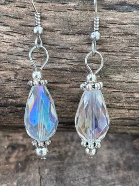 Aurora Borealis Teardrop Earrings