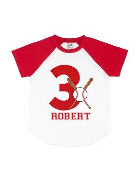 Batter Up Baseball Raglan Shirt - Personalized