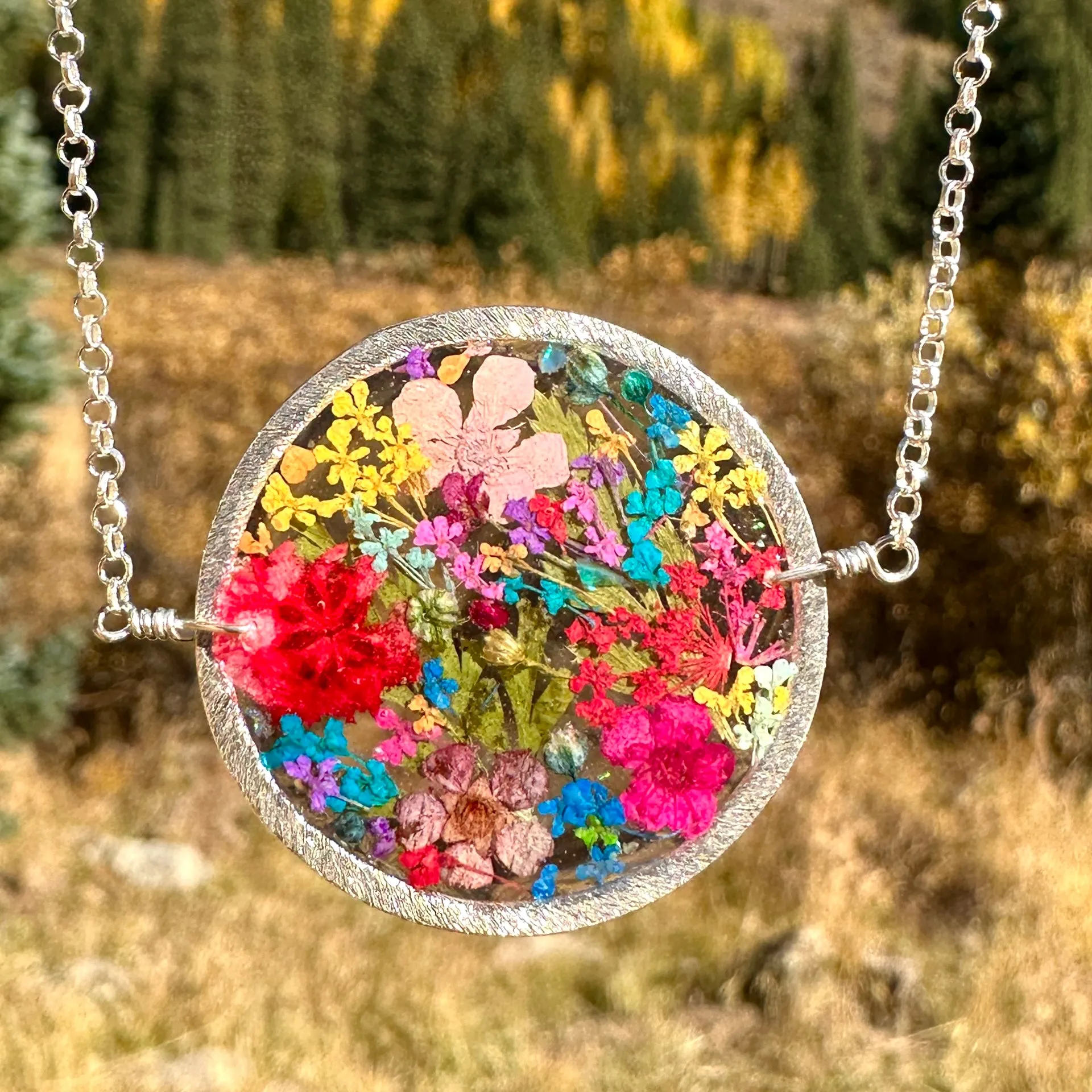 Botanical Flower Necklace - BG 127