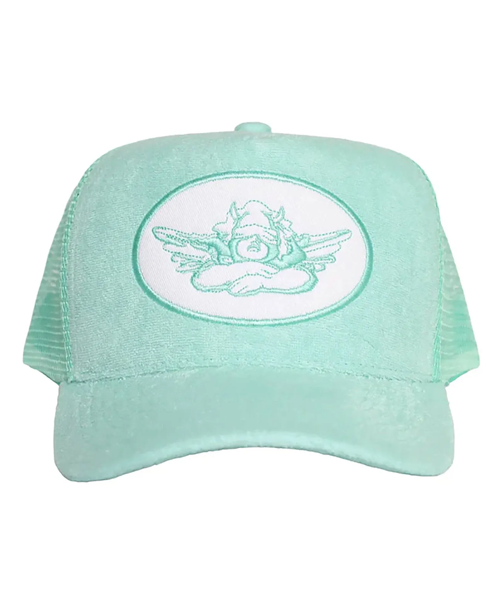 Boys Lie Trucker Hat Pastel Mint Logo