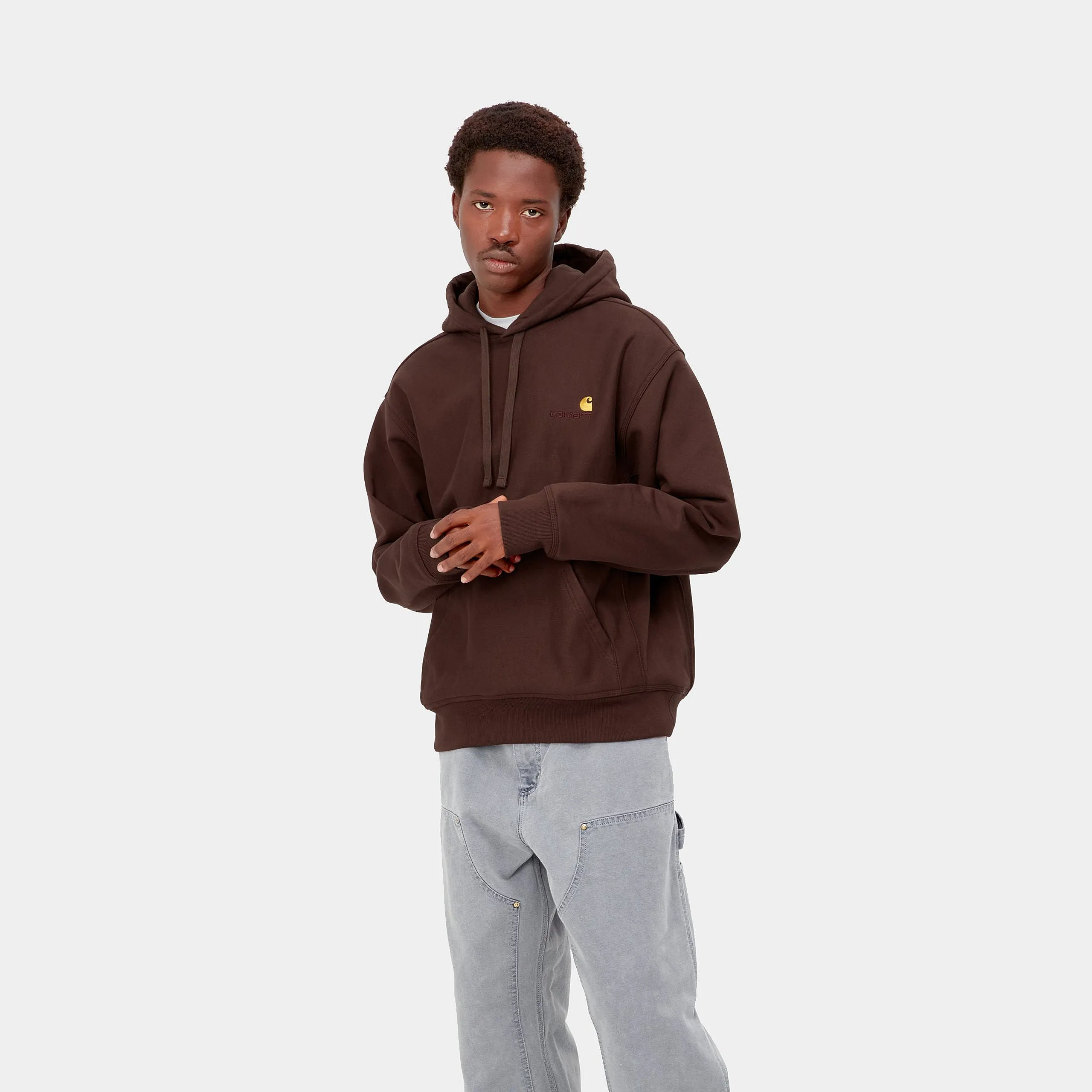 Carhartt Hooded American Script Sweat Ale