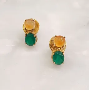 Carnelian & Green Agate Separates Earrings