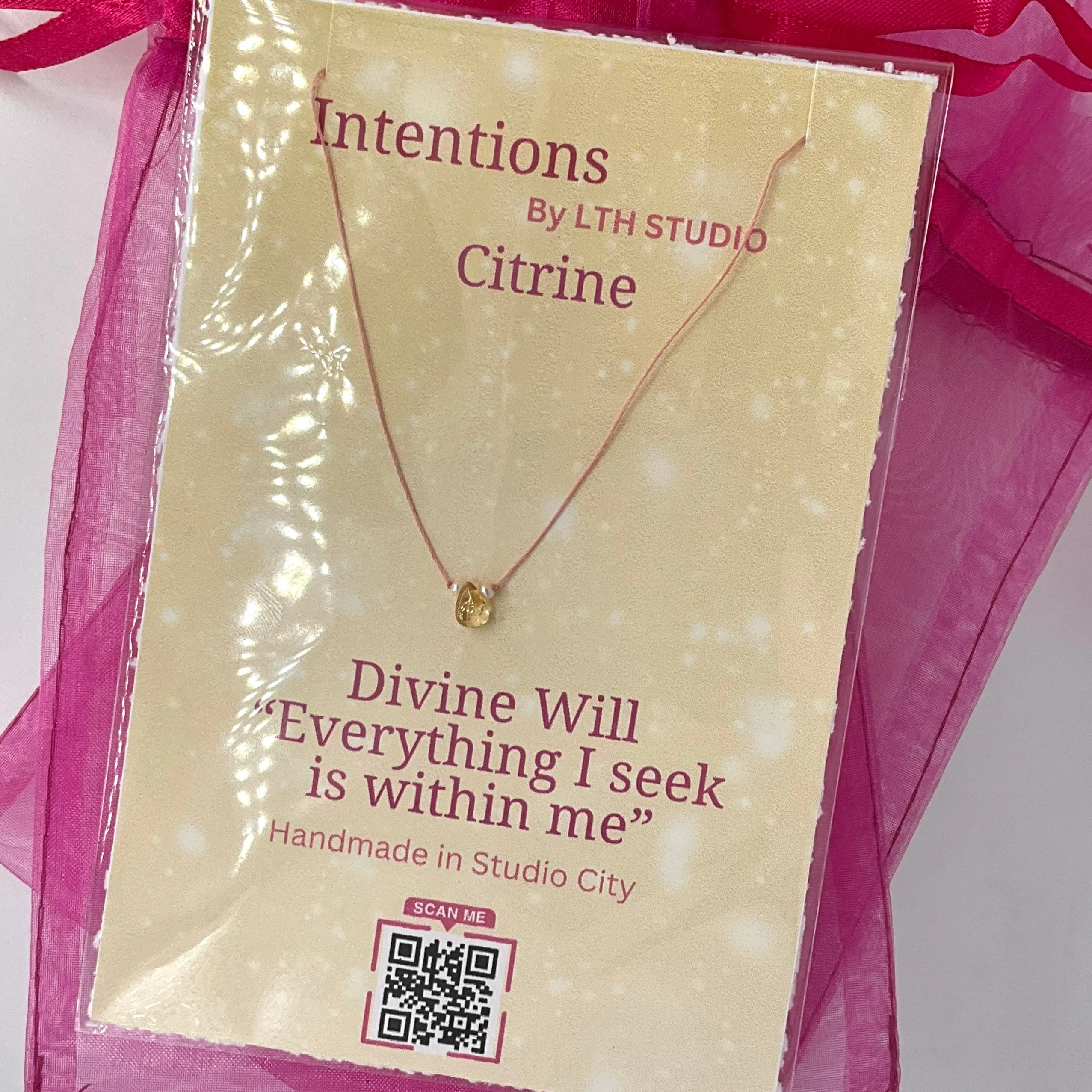 Citrine Intention Necklace