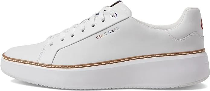 Cole Haan Grandpro Topspin White/Pride Multi Chunky Lace Up Low Top Sneakers