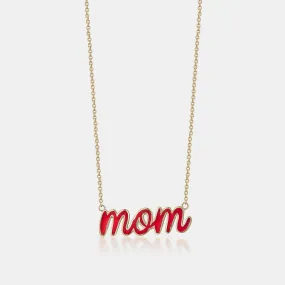 Custom Enamel Mom Necklace