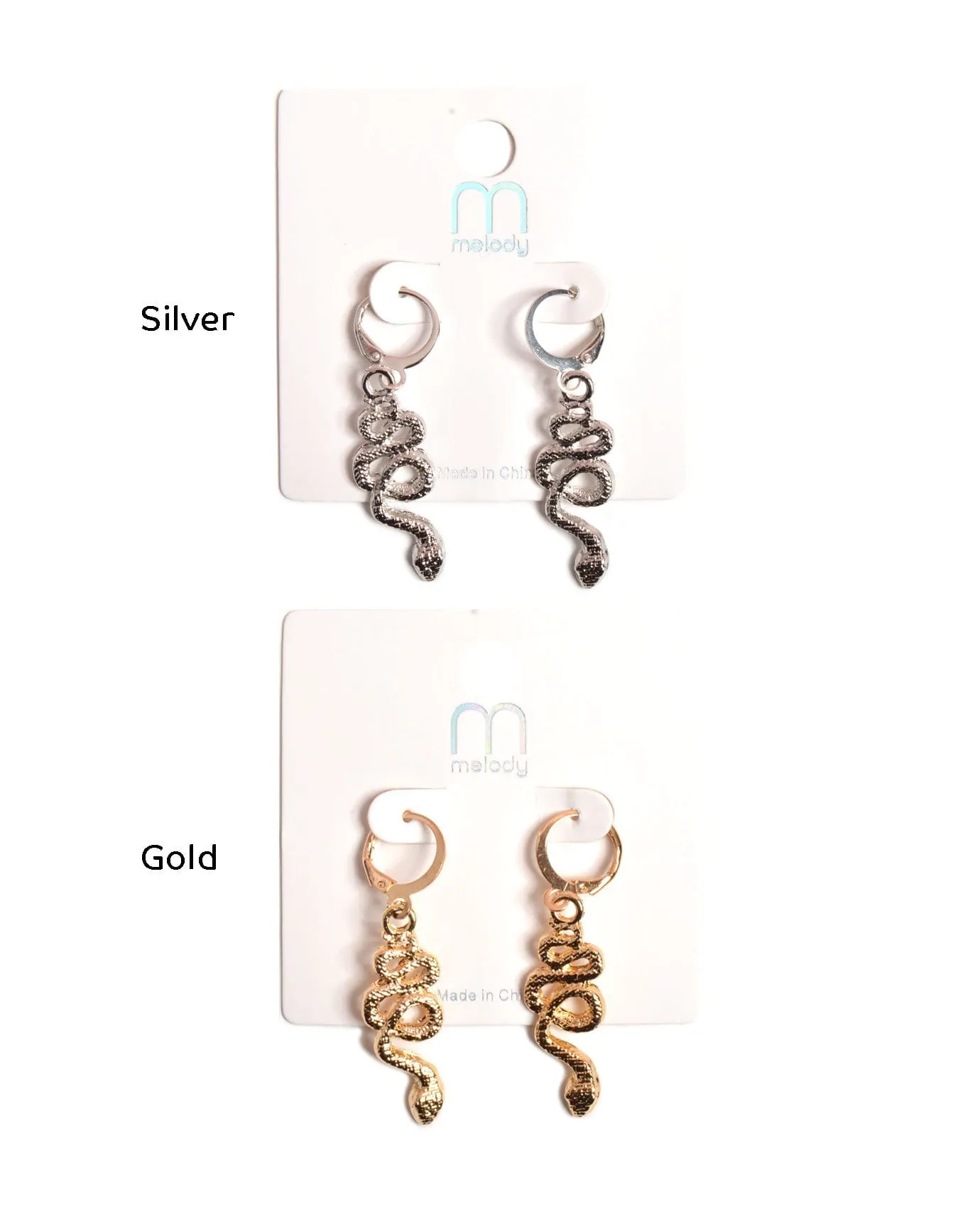 Dangling Serpent Earrings