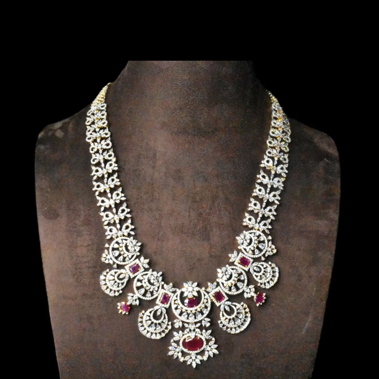 Discover the Splendor of the American Diamond Necklace by ASP Fashion Jewellery