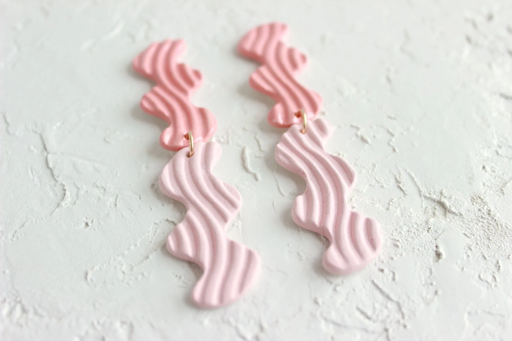 Double Squiggle Statement Earrings