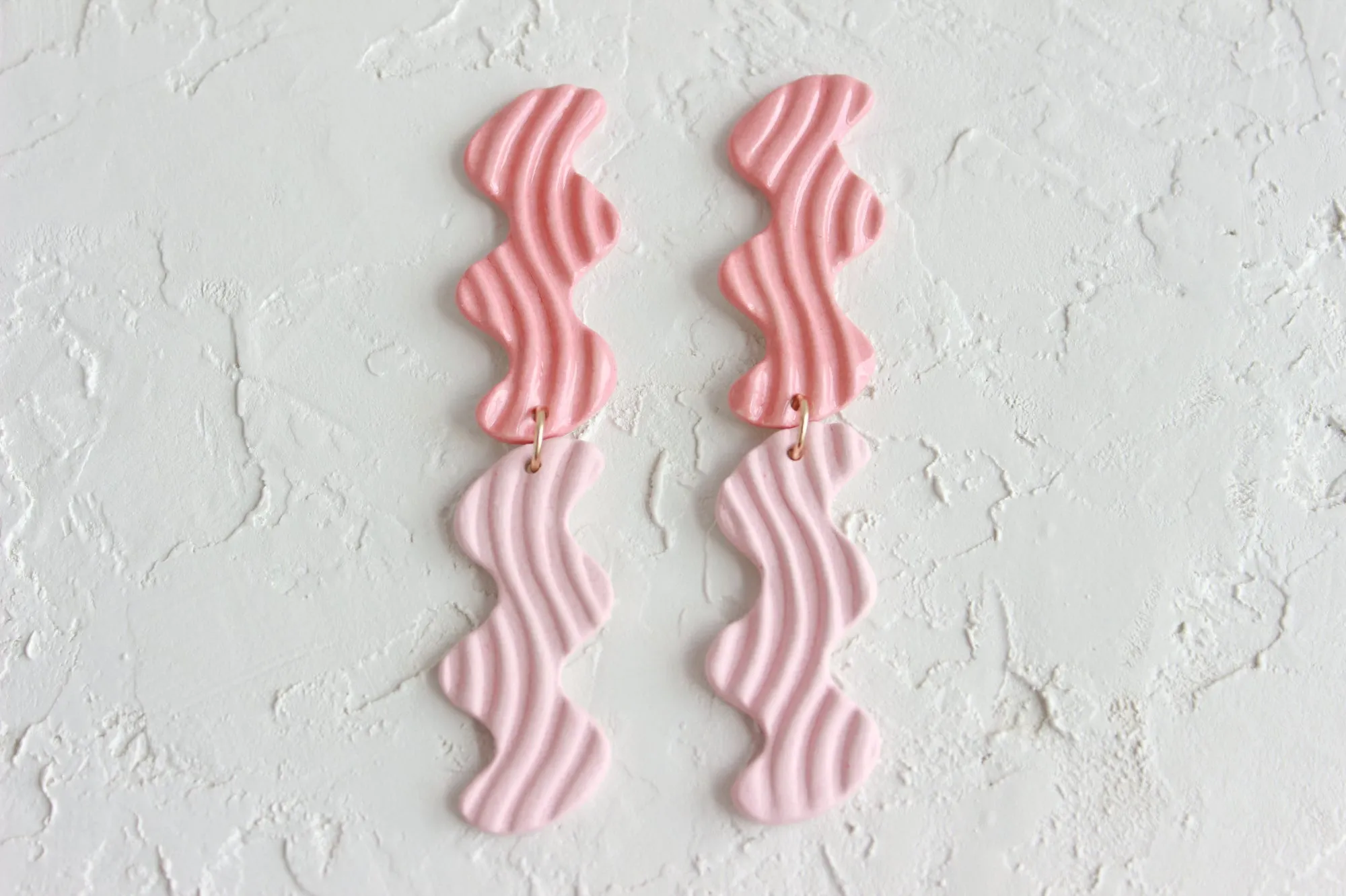 Double Squiggle Statement Earrings