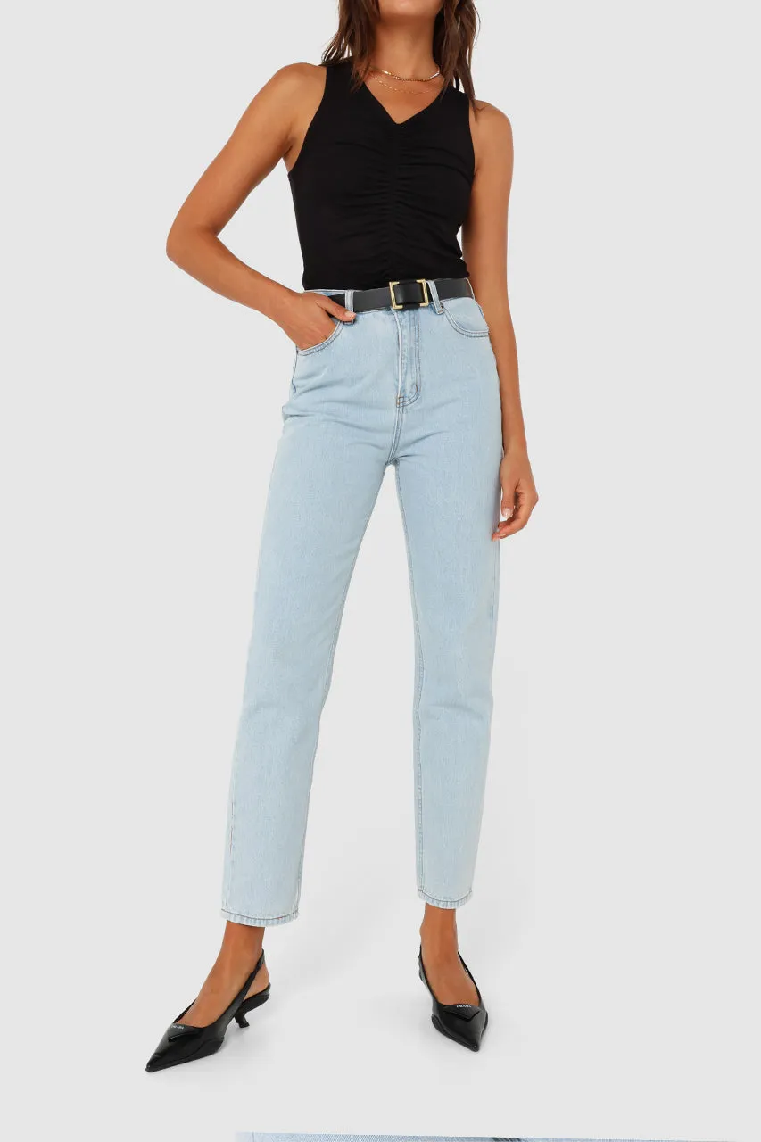 Ellen Mom Jeans | Light Denim