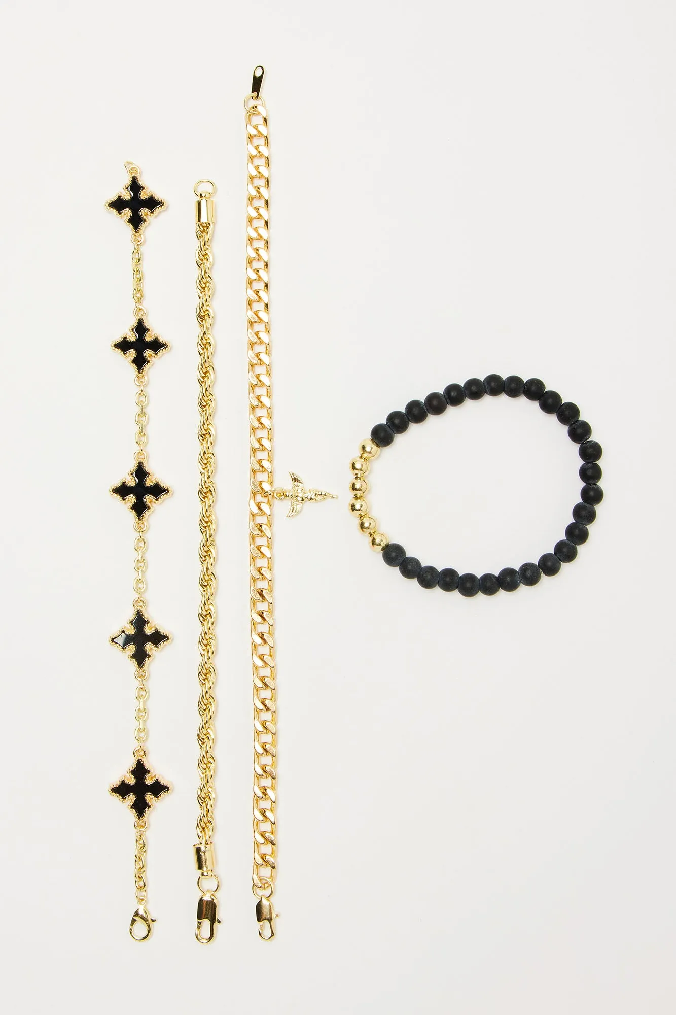 Feelin' Right Bracelet Set - Gold