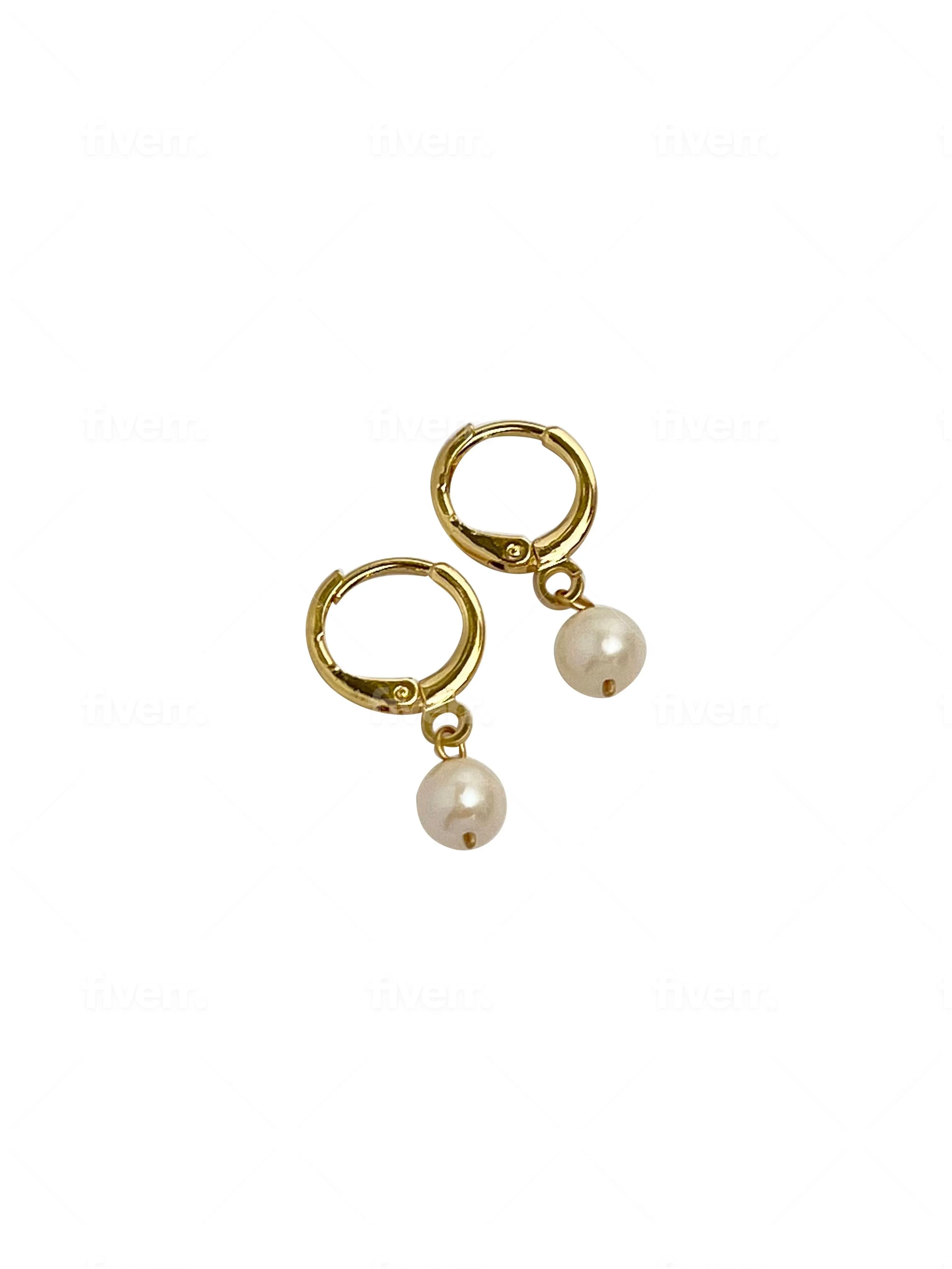 Freshwater Pearl Mini Hoop Earrings