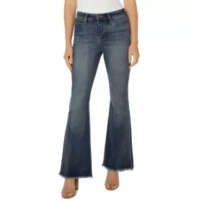 Hannah Fray Hem Original Flare Jeans-Liverpool