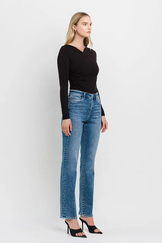 High Rise Straight Jeans