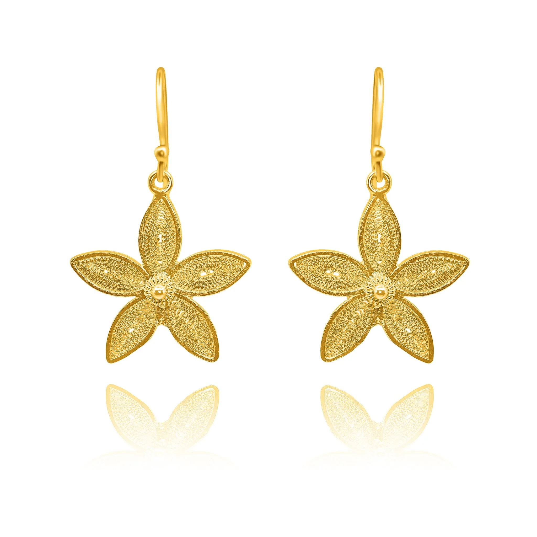 JASMINE GOLD SMALL EARRINGS FILIGREE