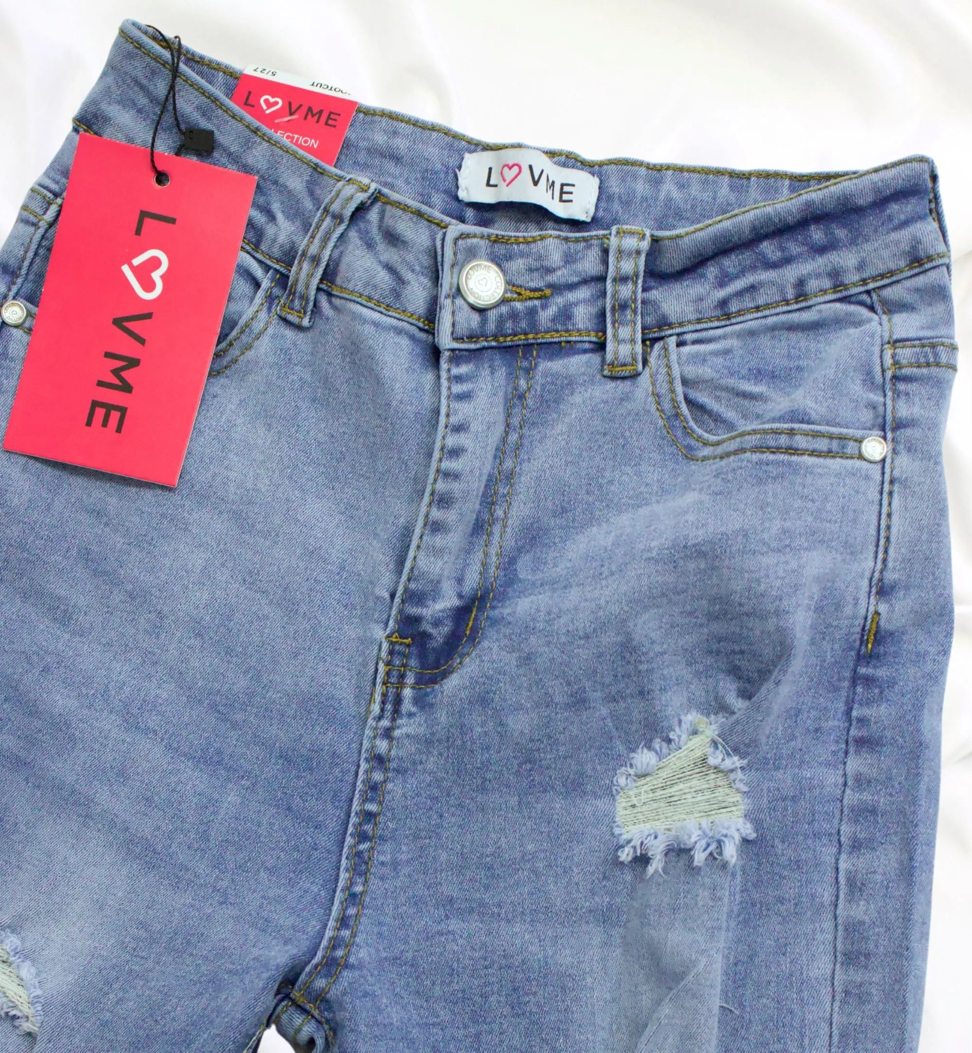 JEANS ACAMPANADOS DETALLES DE RASGADO LV90016