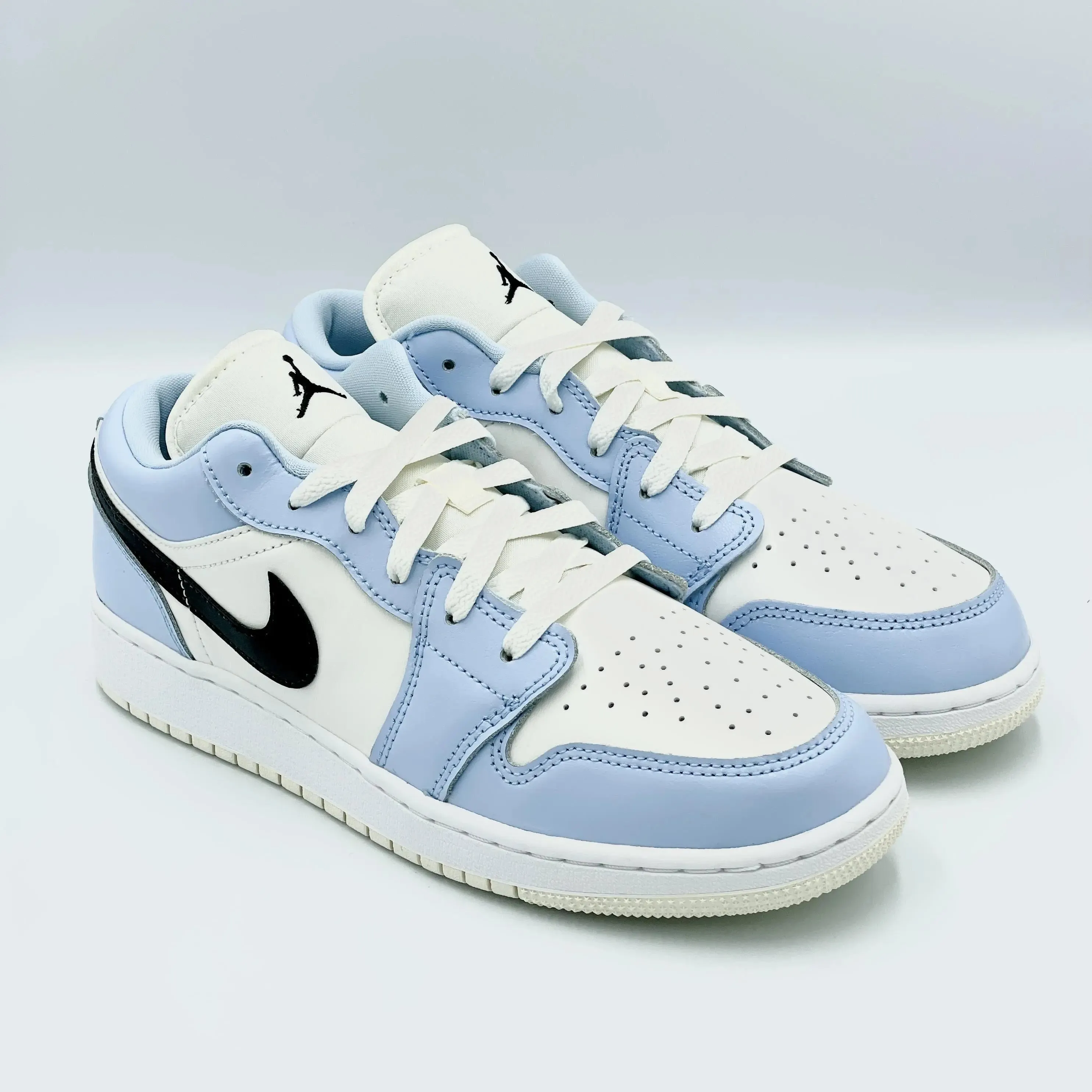 Jordan 1 Low Ice Blue Black (GS)