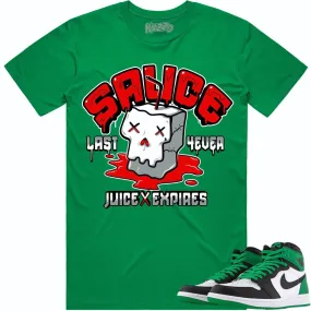 Jordan 1 Lucky Green 1s Shirt to Match - RED SAUCE