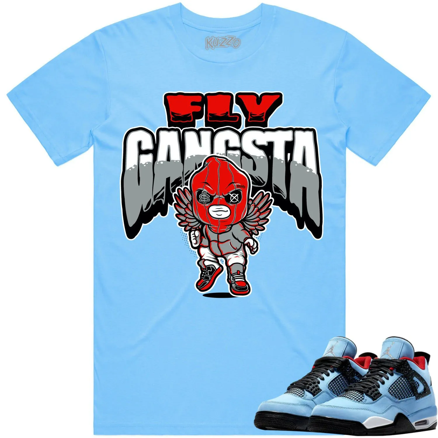 Jordan 4 Cactus Jack 4s Shirt to Match - RED FLY GANGSTA