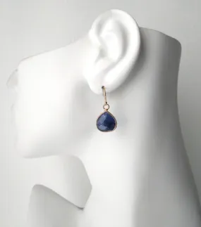 Lapis Lazuli Single Drop Earrings