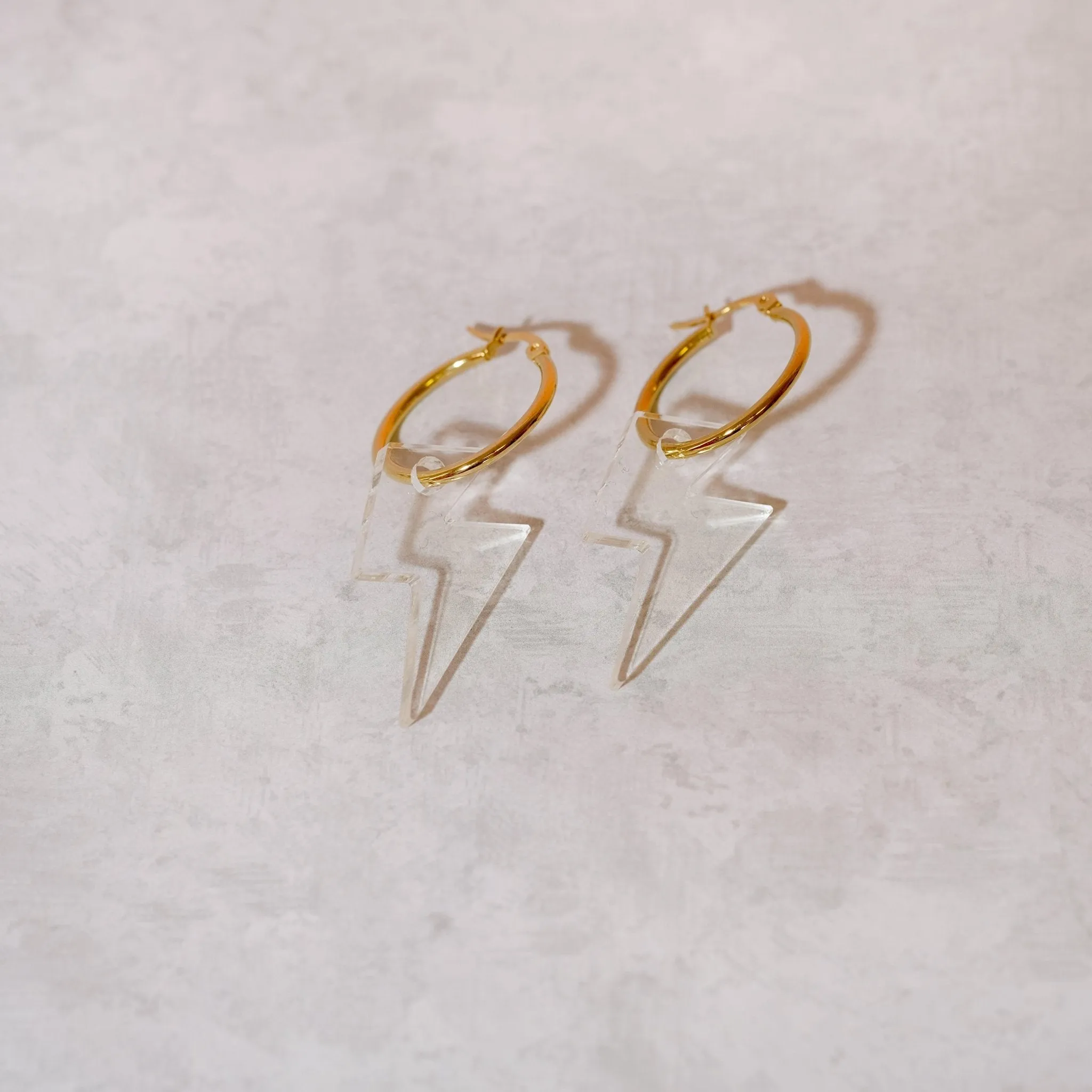 Lightning Hoop Earrings