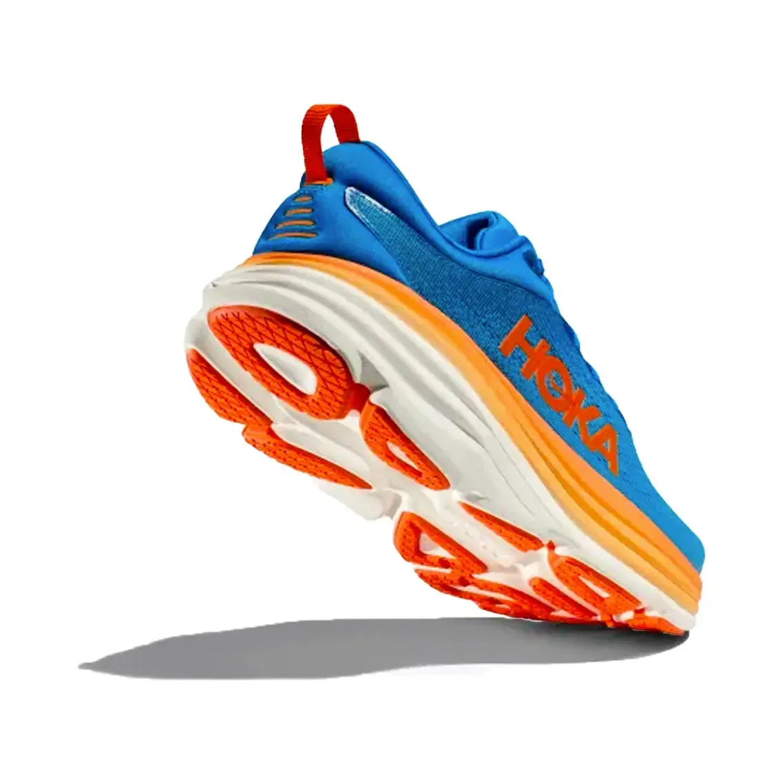 Mens HOKA Bondi 8 - Coastal Sky / Vibrant Orange