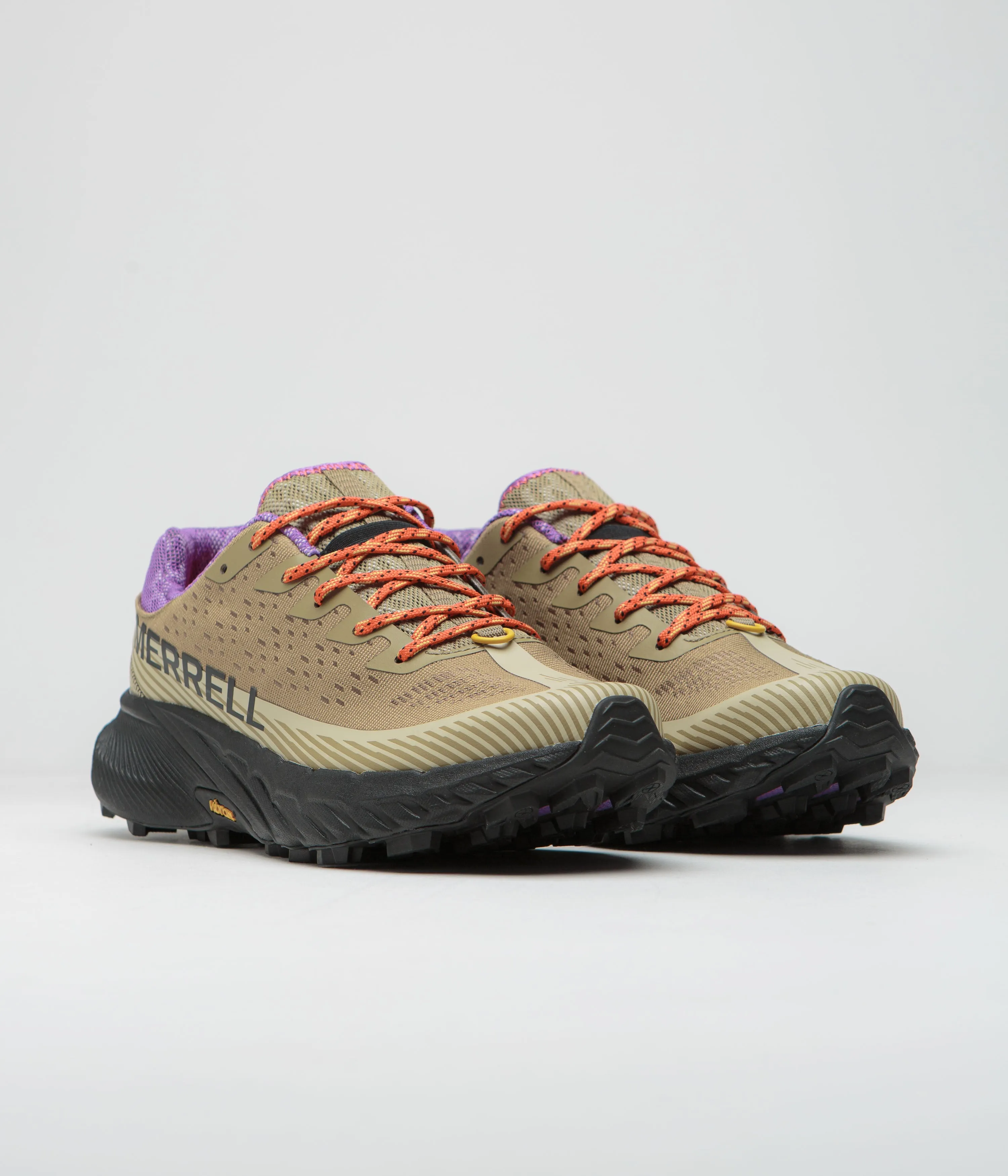 Merrell Agility Peak 5 Shoes - Khaki / Dewberry