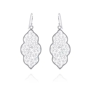 MIRANDA SILVER MEDIUM EARRINGS FILIGREE