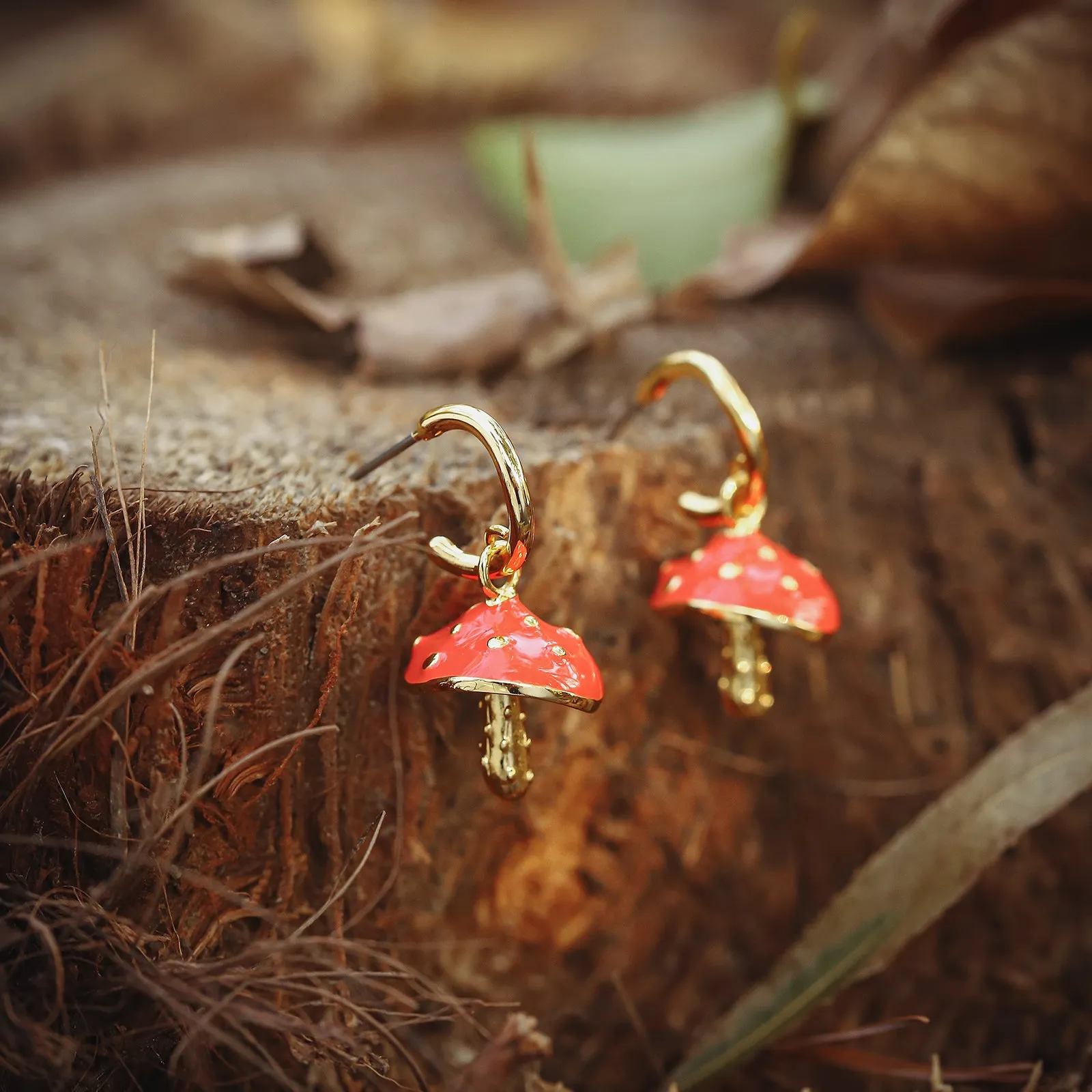 Mushroom Earrings