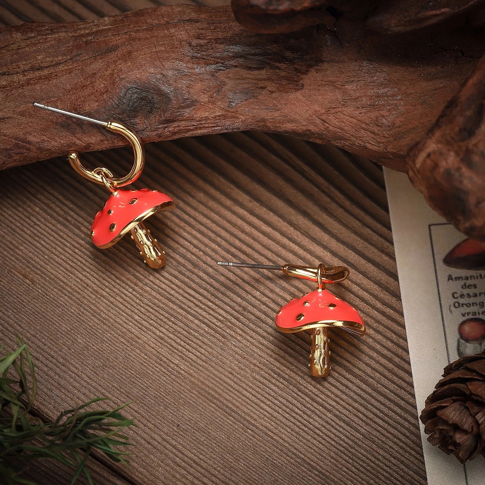 Mushroom Earrings