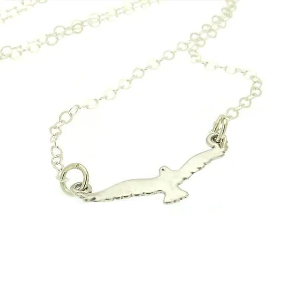 Seagull Pendant Silver Necklace