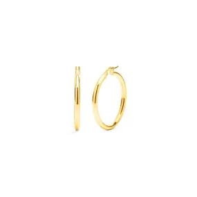 Small Gold Smooth Hoops