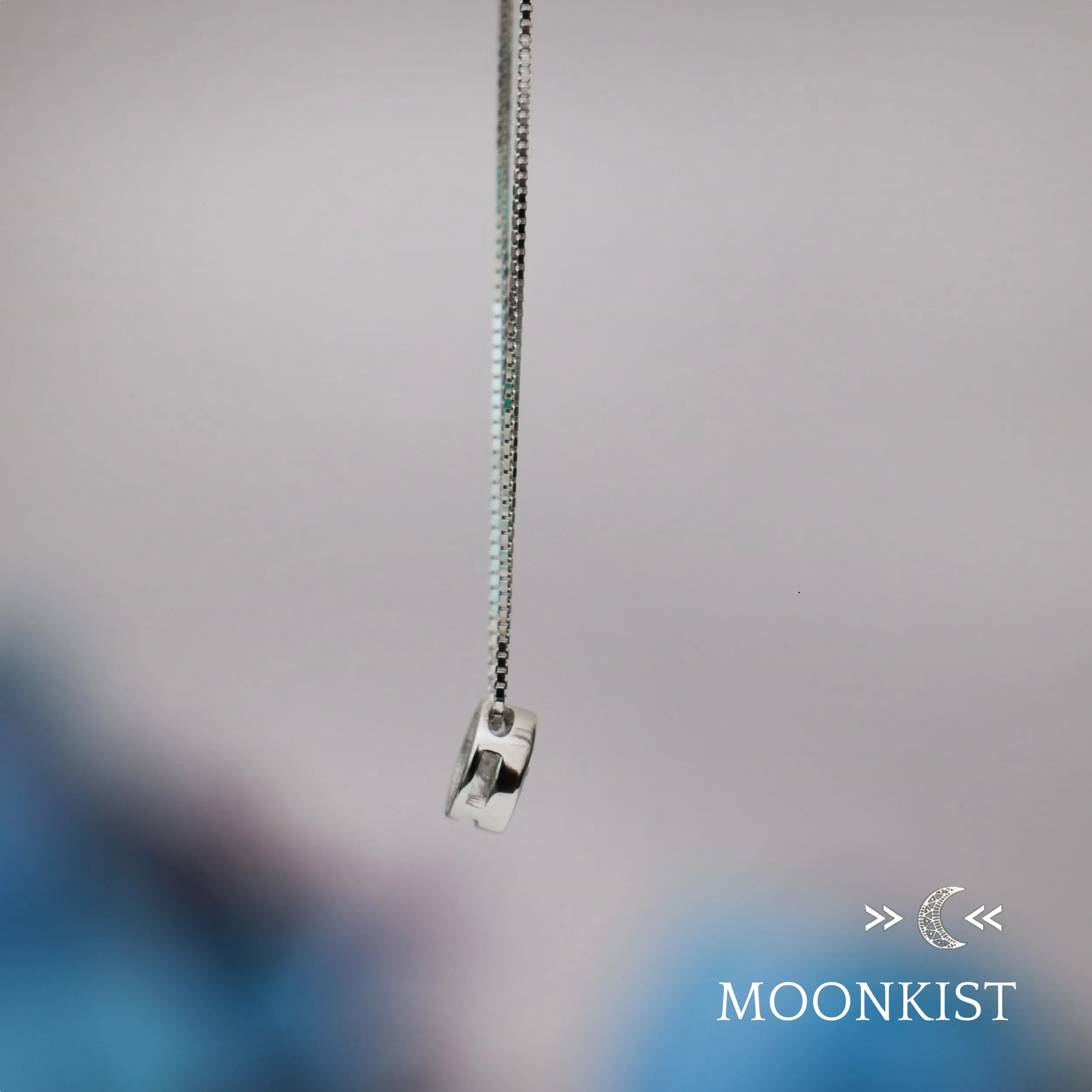 Sterling Silver Dainty Clear CZ Floating Pendant | Moonkist Designs