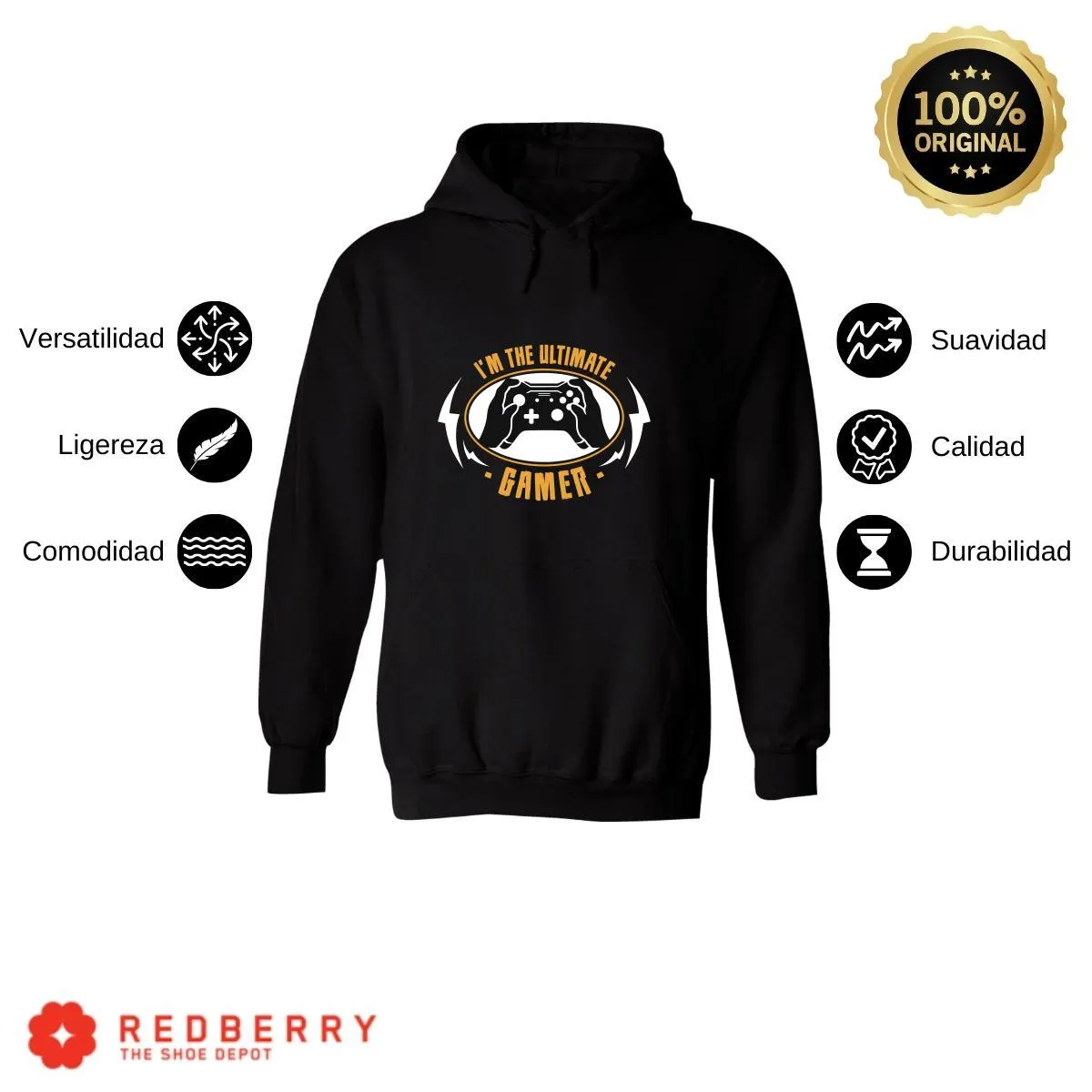 Sudadera Hombre  Hoodie Gamer Videojuegos Frases 079