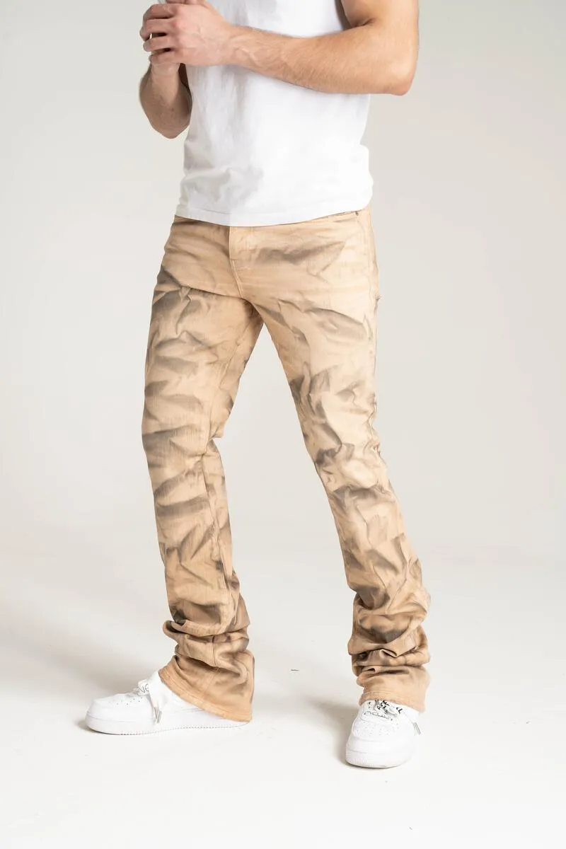 Taker Stretch Stacked Pant with Special Wash Effect (Desert)