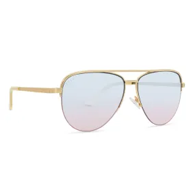 Tate Gold Blue to Lavender Flash Sunglasses