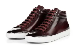 The Carter Mid-Top Sneaker - Oxblood - White Sole