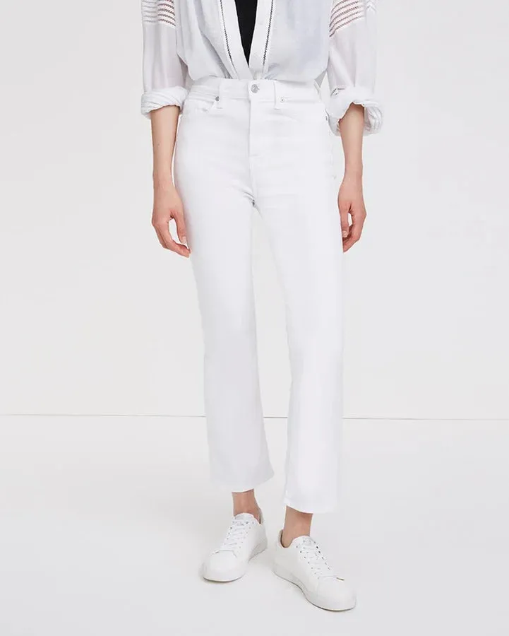 THE HIGH WAIST SLIM KICK (LUXE WHITE) - 7 FOR ALL MANKIND