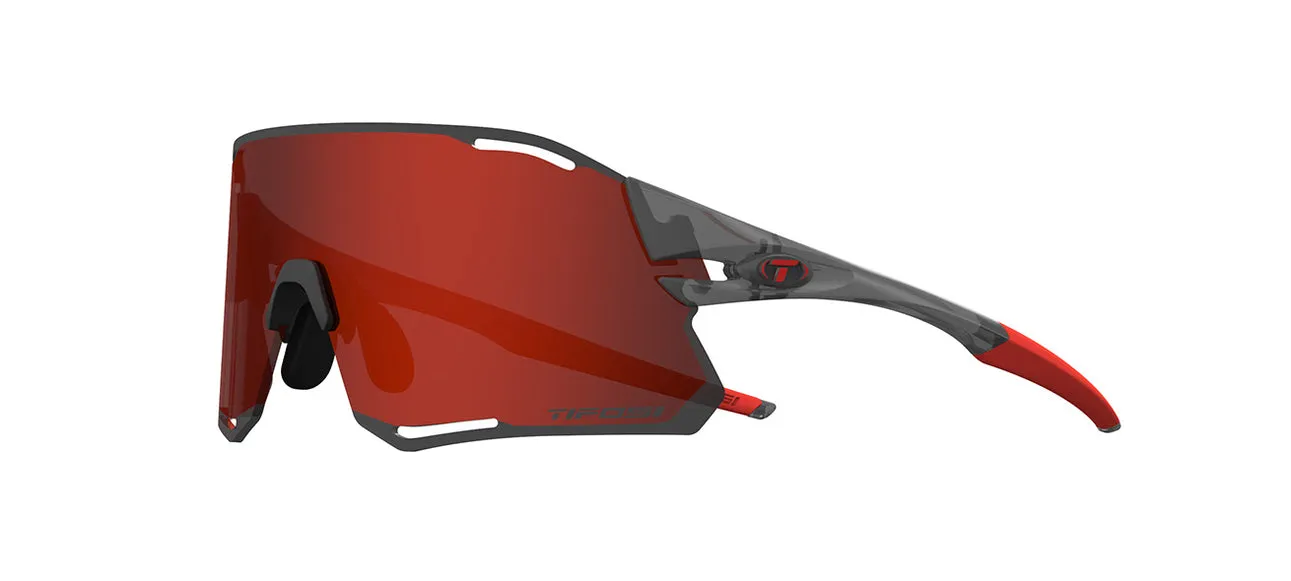 Tifosi Rail Race Satin Vapor Sunglasses - Clarion Red/Clear