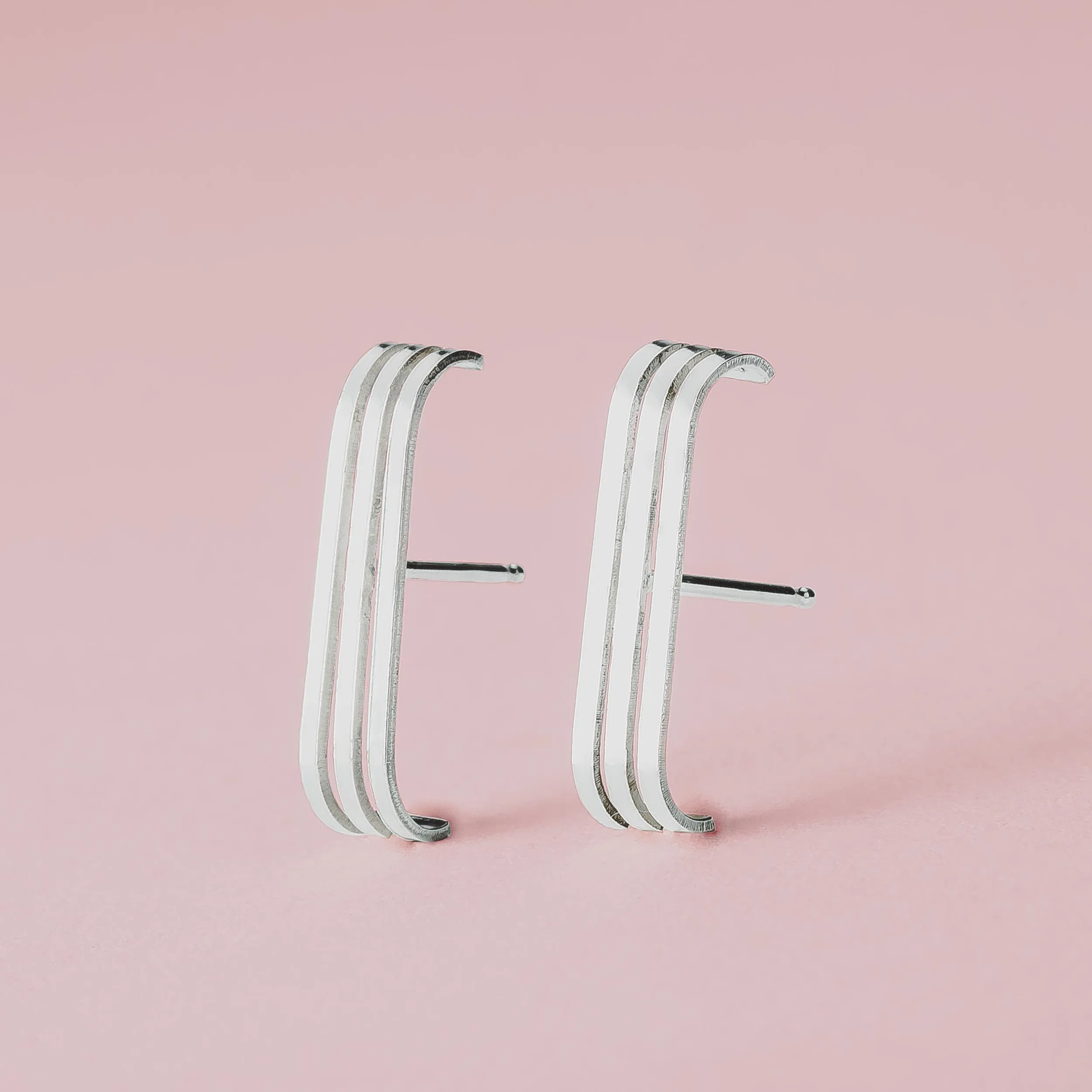 Triple Suspender Earrings