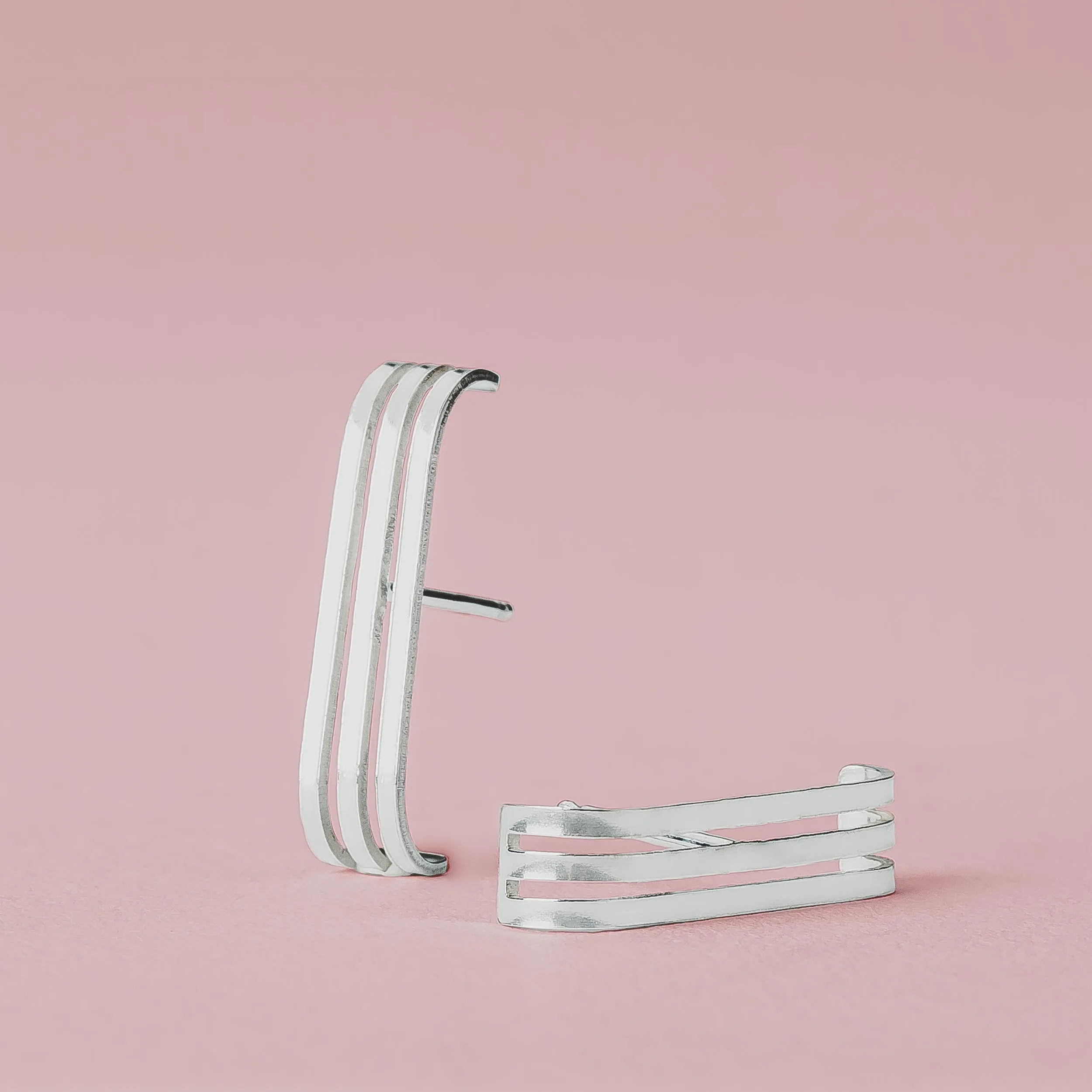 Triple Suspender Earrings