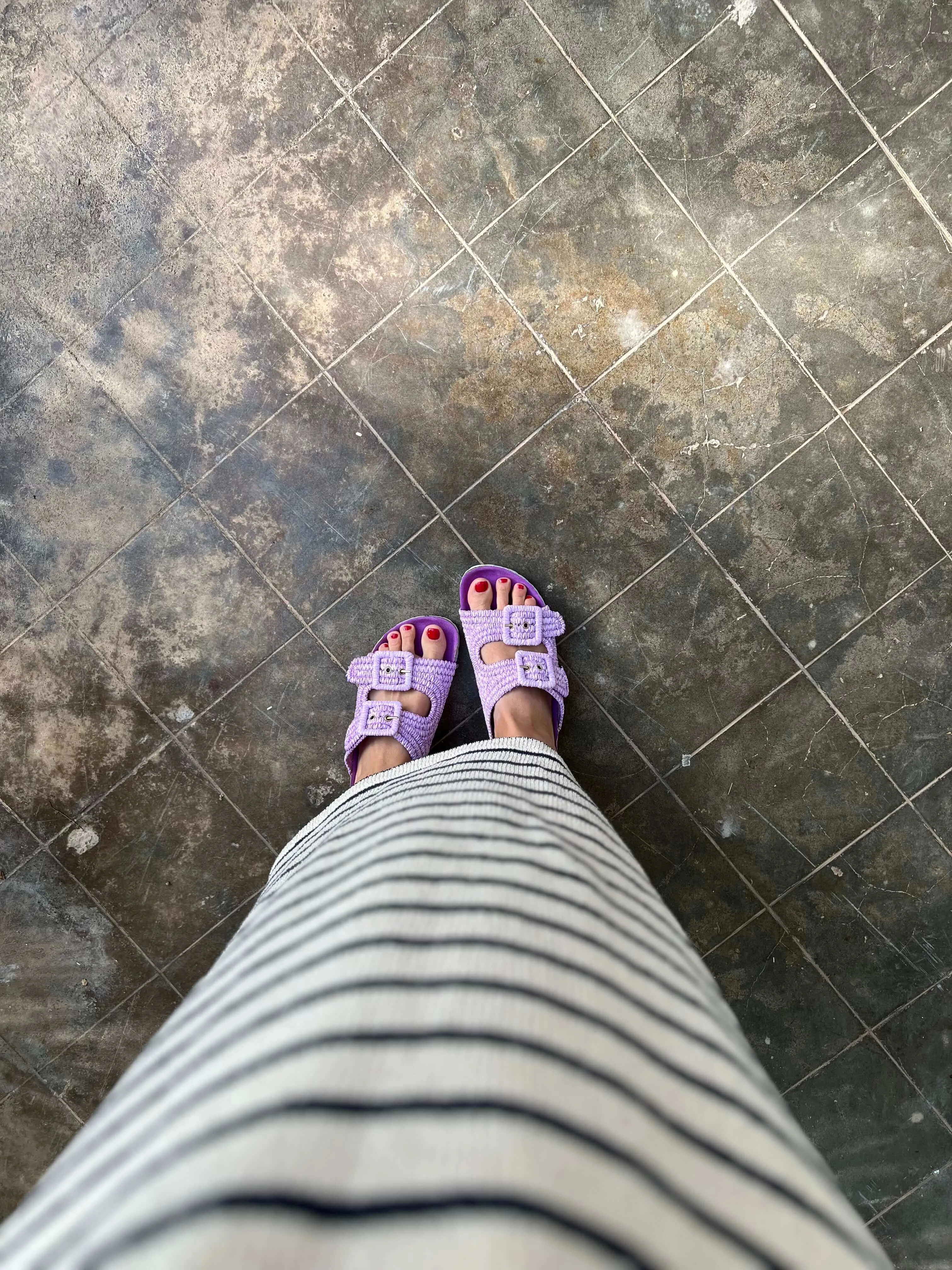 Trujillo Vegan Rafia Sandals | Violet